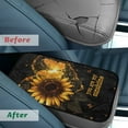 thumbnail image 4 of Yuyamidu Sunflower Car Arm Rest Cover Pad Butterfly Center Console Armrest Cover Non-Slip Car Armrest Cover Protector Fit for Sedan Van SUV Truck Auto Accessories, 4 of 7