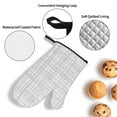 thumbnail image 5 of ZNDUO Oven Mitts and Pot Holders Sets, Abstract Gray Line Texture Pattern Non-Slip Cooking Oven Mitt, 5 of 8