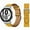 jaune ambre-silver, variant on No Gaps Leather Band For Samsung Galaxy Watch 4 classic 46mm 42mm 44mm 40mm smartwatch belt Bracelet correa Galaxy Watch 4 strap