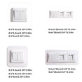 thumbnail image 3 of Switch Sticker Transparent White Creativity Protective Case Three-dimensional Simple Socket Decoration Wall Frame Transparent 8.6cm*8.6cm Single Opening, 3 of 8