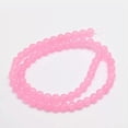 thumbnail image 2 of U8MO 5 Strd 6mm Round Natural Dyed Malaysia Jade Stone Beads Smooth Tiny Loose Spacer-Hot Pink, 2 of 3