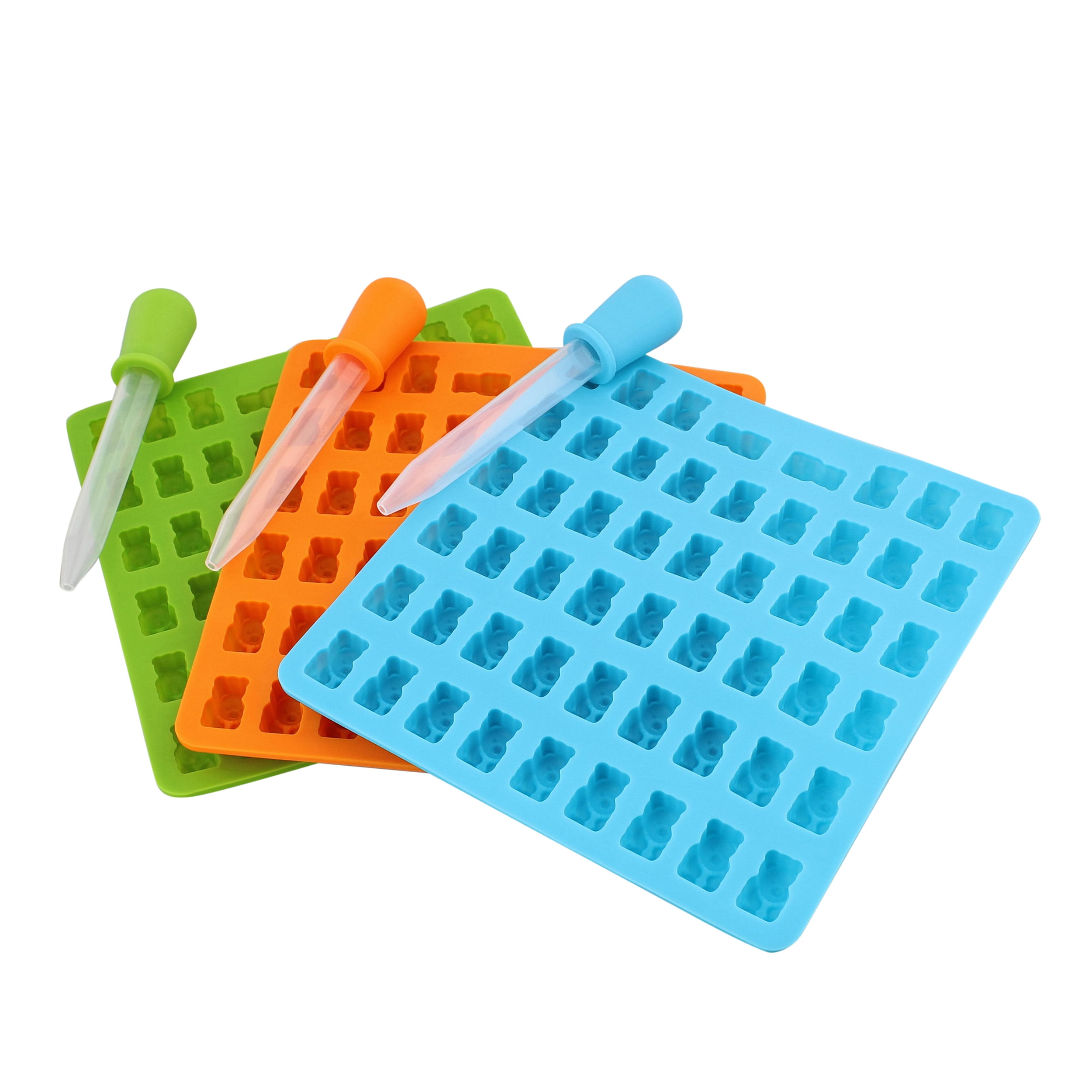 7Penn Mini Gummy Bear Mold Silicone Chocolate 3pc and Droppers for 159