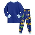 thumbnail image 5 of Hessimy Toddler Boys Girls Spring Summer 2Pcs Long Sleeve Sweatshirt Tops Pants Warm Sweatsuit, Warm Sweat Style,18M-6T(Blue,4-5 Years), 5 of 6