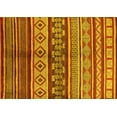 thumbnail image 1 of Ahgly Company Machine Washable Indoor Rectangle Oriental Yellow Industrial Area Rugs, 2' x 3', 1 of 4