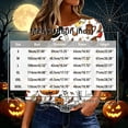 thumbnail image 3 of Womens 3/4 Sleeve Tops Halloween Crewneck Print Causal Loose Fit Three Quarter Sleeve T Shirts Dark Purple M, 3 of 5