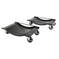 thumbnail image 3 of 2-Piece 3.5" Auto Car Wheels Dolly Set Black, 3 of 5