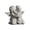 B, variant on HOARBOEG Resin Angel Figurines - White Cherub Statues Praying & Hugging, Small Guardian Angel Decor for Home Shelf Bookshelf, Memorial Gift for Loss of Loved One