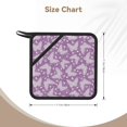 thumbnail image 3 of Pofeuu Purple Butterflies Floral Print Silicone Trivet Mats,Silicone Hot Pads for Kitchen, Silicone Trivets for Hot Pots and Pans, Silicone Hot Pad, 3 of 8