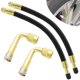 thumbnail image 1 of Extensión De Válvula De Neumático De 8,25 Pulgadas, Extensores De Vástago De Válvula Flexible Con Adaptador De Extensión De Válvula De Neumático Schrader De Latón, Compatible Con Coches, Camiones, Mot, 1 of 5