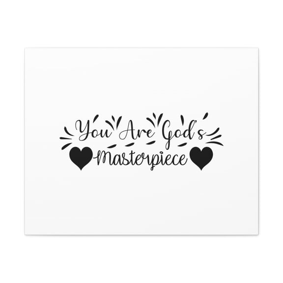 Scripture Walls You Are God's Masterpiece Ephesians 2:10 Heart Christian Wall Art Bible Verse Print Ready to Hang Unframed