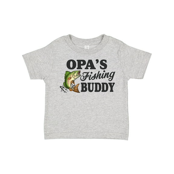 Inktastic Opa's Fishing Buddy Boys Toddler T-Shirt