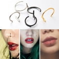 thumbnail image 2 of Anillo para labio con clip para labio, no poroso, personalizado, para perforación de labios, de acero inoxidable, de titanio, para nariz, 2 of 6