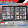 thumbnail image 3 of Max Protection Premium Toploader Card Binder - 9 Pocket - Holds 252 Standard Toploaders - Acid-Free Archival-Safe Polypropylene - Side-Loading Pages for Sports & Trading Cards (Black, 1 Binder), 3 of 7