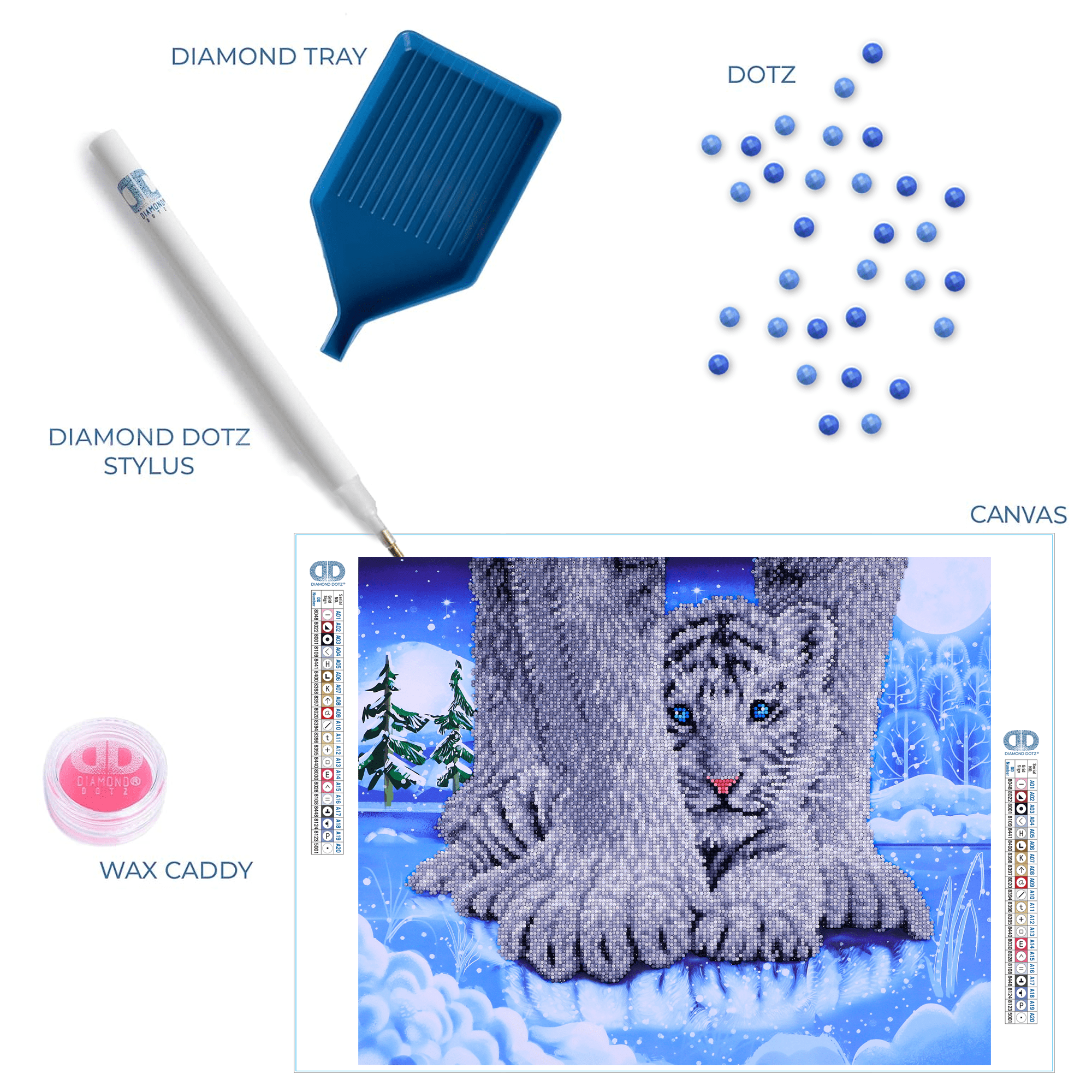 Diamond Dotz at Home Hide N Seek Diamond Painting Kits for Adults - Diamond Art Kits a Relaxing Creative Craft Kit with Dotz Gems 19.7x15.7
