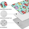 thumbnail image 5 of Pioneer Flower Floral Print Pattern Bathroom Rugs Sets 3 Piece,Toilet Cover Set,Absorbent Non Slip Bathroom Mats Sets with U-Shaped Contour Rug Toilet Rug Set, 5 of 5