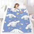 thumbnail image 5 of Cinnamoroll Cinnamon-Anti-Pilling Flannel Blanket Soft Lightweight Plush Fuzzy Cozy Luxury Blanket for Home and Kitchen Use – Perfect for Kids and Adults 32"*48"(80cm*120cm), 5 of 6