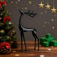thumbnail image 5 of Christmas Black Reindeer Statues, Deer Sculpture Modern Display, Christmas Tabletop Ornaments for Mantel Fireplace Living Room Bedroom Home, Perfect Christmas Decorations Gift, 5 of 13
