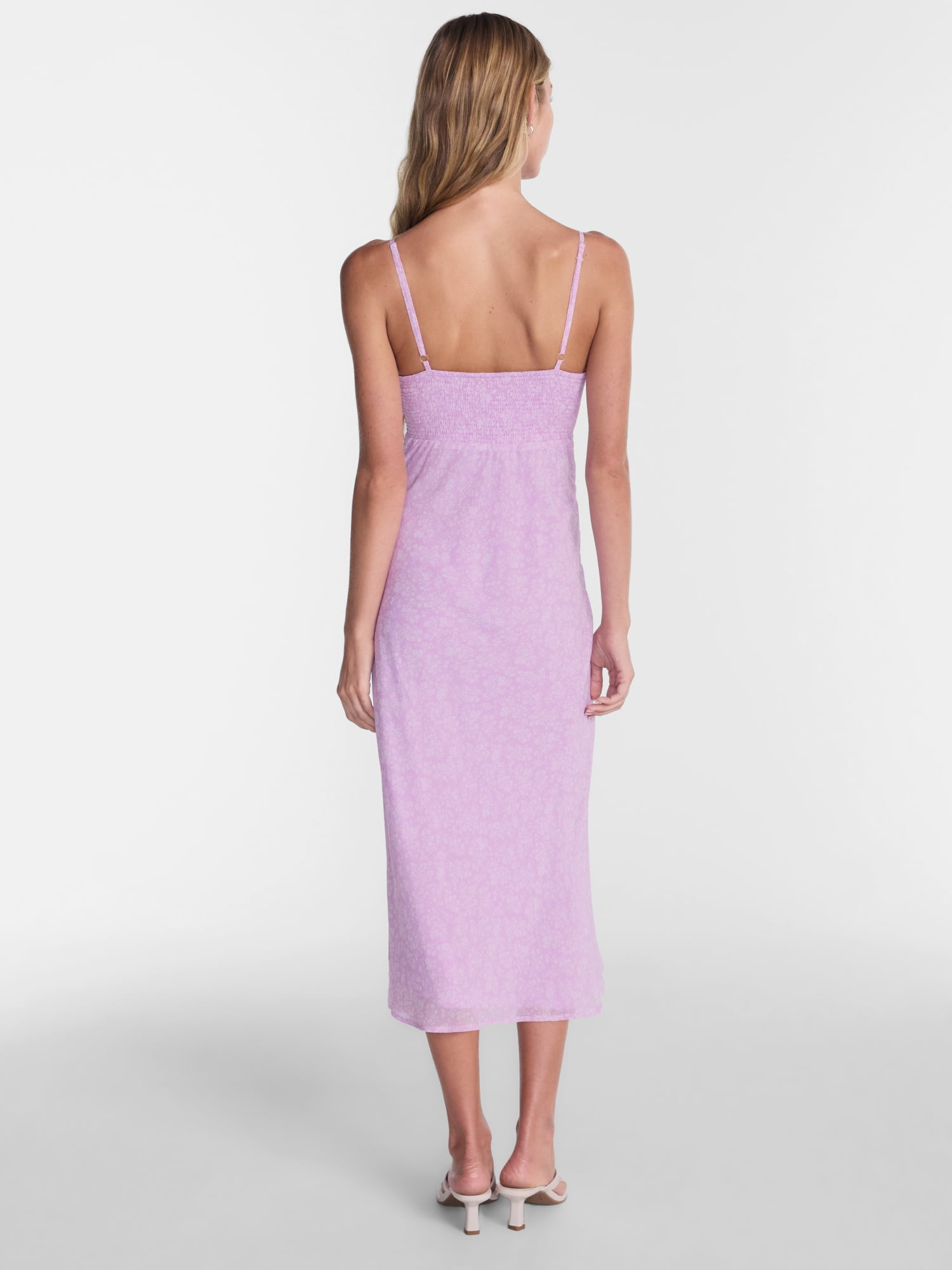 No Boundaries Ruffle V Neck Maxi Dress, Women's XXS-XXL