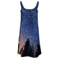 thumbnail image 5 of Galaxy Star Outer Space Women's Summer Dresses 2025 Beach Casual Sleeveless Floral Print Tank Loose Sundress, 5 of 8
