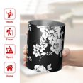 thumbnail image 5 of 12oz Coffee Tumblers Pioneer Flower Floral Print Pattern Stainless Steel Vacuum Insulated Travel Tumbler Coffee Cups Mug with Lid and Straw with Cleaning Brush for Cold & Hot Drinks, 5 of 5