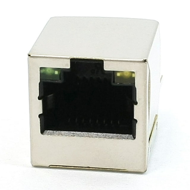 Conector PCB RJ45 8P8C con LED, enchufe vertical de 16 x 15.5 x 16 mm para Ethernet LAN