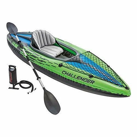 Intex Challenger K1 Kayak, 1-Person Inflatable Kayak Set with Aluminum Oars and