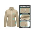 thumbnail image 5 of Little Donkey Andy Women's Running Woven Jacket Lightweight Breathable Windproof UPF50+ Shirt for Hiking Golf Khaki L, 5 of 7