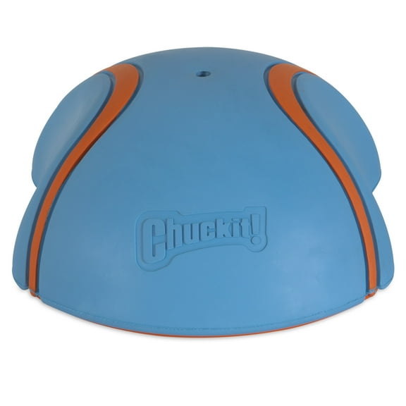 Chuckit! Indoor Super Slider Self Fetch Rubber Squeaker Dog Toy, Glides on Most Indoor Surfaces