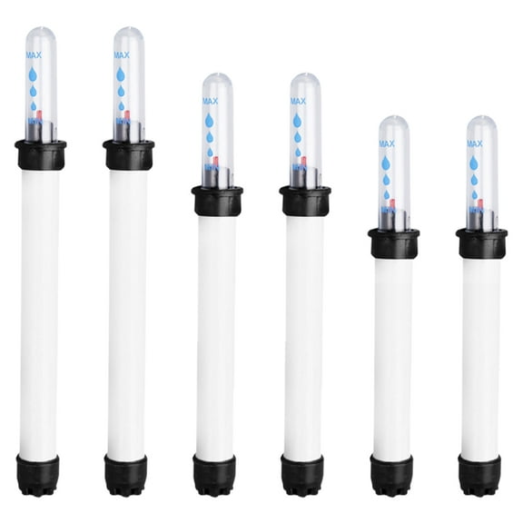 6Pcs Water Level Indicator Water Level Gauge Plants Water Meter Float Water Meter Water Display Gauge