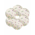 thumbnail image 7 of 13 Inch Round Placemats Set of 6, Pink Purple Flower Non Slip Heat Insulation PP Table Mats, Spring Vintage Country Floral Leaf Plant Washable Place Mats for Kitchen Dining Party Table Decor, 7 of 7