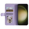 thumbnail image 6 of SaniMore for Samsung Galaxy S22 Ultra PU Leather Case, Wallet Design with Card Slots Cash Pocket [Wrist Strap] Flip kickstand Full Body Protection Magnetic Closure Business TPU Shell, Purple, 6 of 11