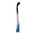 thumbnail image 2 of Casco Cola De Caballo Decoración Motocicleta De Moda Casco Degradado Rastas PelucaNegro Rosa Lago Azul, 2 of 8