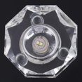 thumbnail image 3 of Led Display Base Stand, Transparent LED Lamp White Light Crystal Glass Display Base Stand Holder Round with US Adapter, 3 of 8