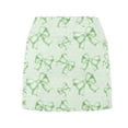 thumbnail image 2 of EnJoCho Toddler Skirt Little Girls Athletic Unifor𝗆 Skorts Go𝗅f Outfit Cheer Tennis Skirts with Shorts Girls Floral Dress Easter Floral Print Dress, 2 of 4