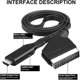 thumbnail image 3 of Scart to HDMI Cable Converter, Scart to HDMI Converter, Scart HDMI Adapter with USB and HDMI Cable, Scart Input HDMI Output Video Audio, 3 of 5