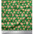 thumbnail image 1 of Soimoi Cotton Voile Fabric Leaves & Dahlia Floral Decor Fabric Printed Yard 42 Inch Wide, 1 of 3