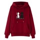 thumbnail image 2 of ICHUANYI Clearance Women's Winter Hoodie Sweatshirt Pullover Tops Long Sleeved Comfortable(Wine, XL) ICHUANYI WER2023081010840, 2 of 6