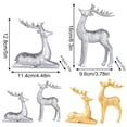 thumbnail image 3 of Goodw7 Christmas Deer Decor Set, 2-Piece Resin Reindeer Sculptures with Natural Look, Cozy Holiday Ornaments for Entryway Shelf Bedroom Desk Living Room Mantel, 3 of 8