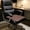 💖coffee_New#609, variant on Office Seat Cushion, Faux Leather Chair Pad for Office, Barber and Computer Chairs, Waterproof Quilted Design, Thick Support for All-Day Comfort