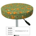 thumbnail image 4 of Xecao's Squirrel And Nuts Print Stool Covers offer stylish, washable protection for PU round bar stools, perfect for home or commercial use., 4 of 7