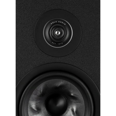 Polk Audio - Polk Reserve R100 Bookshelf Speaker, 1" Pinnacle Ring Tweeter & 5.25" Turbine Cone Woofer, Dolby Atmos & IMAX Enhanced - Black