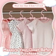 thumbnail image 4 of KABOER Baby Hangers for Closet, 50 Pack 11 Inch Toddler Hangers with 10 Pack Clips, Plastic Kids Hangers for Nursery, Baby Clothes Hangers, Ultra Slim and Stackable Space Saving, 4 of 8