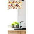 thumbnail image 3 of Ambesonne Colorful Window Valance, Seasonal Fall Leaves, 54" X 18", Red Orange Yellow, 3 of 3