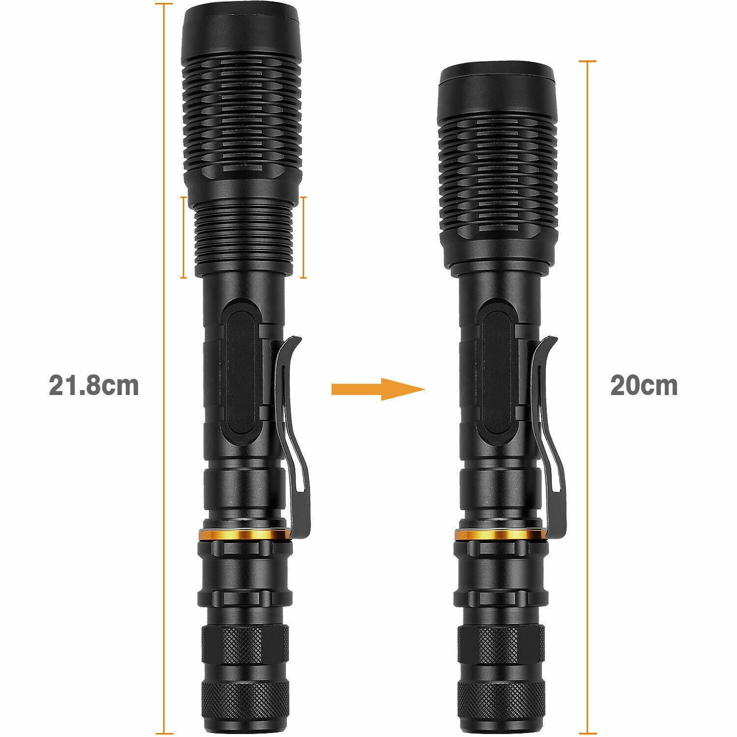 Tactical Police 990000Lumens 3 x T6 LED Zoomable Flashlight 18650 Torch Powerful 