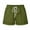 Army Green, variant on CHGBMOK Shorts for Women Fashionable Solid Color Three Way Pants with Drawstring Shorts S-2XL
