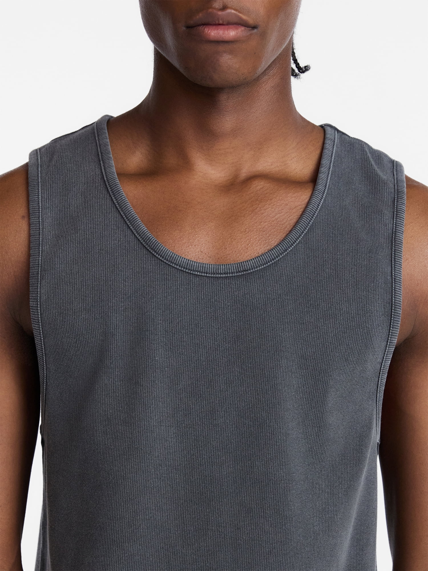 No Boundaries Ribbed Tank Top, Men's XS-5XL