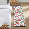 thumbnail image 3 of Yayeee Runner Rug for Bedroom 2'x6' Machine Washable Hallway Non Slip Mat, Vibrant Strawberries, 3 of 8