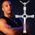 thumbnail image 2 of Zkceenier Necklace The Fast and The Furious Celebrity Vin Diesel Item Crystal Jesus Men Cross Pendant Necklace Gift Jewelry, 2 of 5