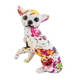 thumbnail image 2 of Estatua de chihuahua con grafiti, estatua de animal, decoración, exquisita, colorida y moderna. Estilo A, 2 of 9