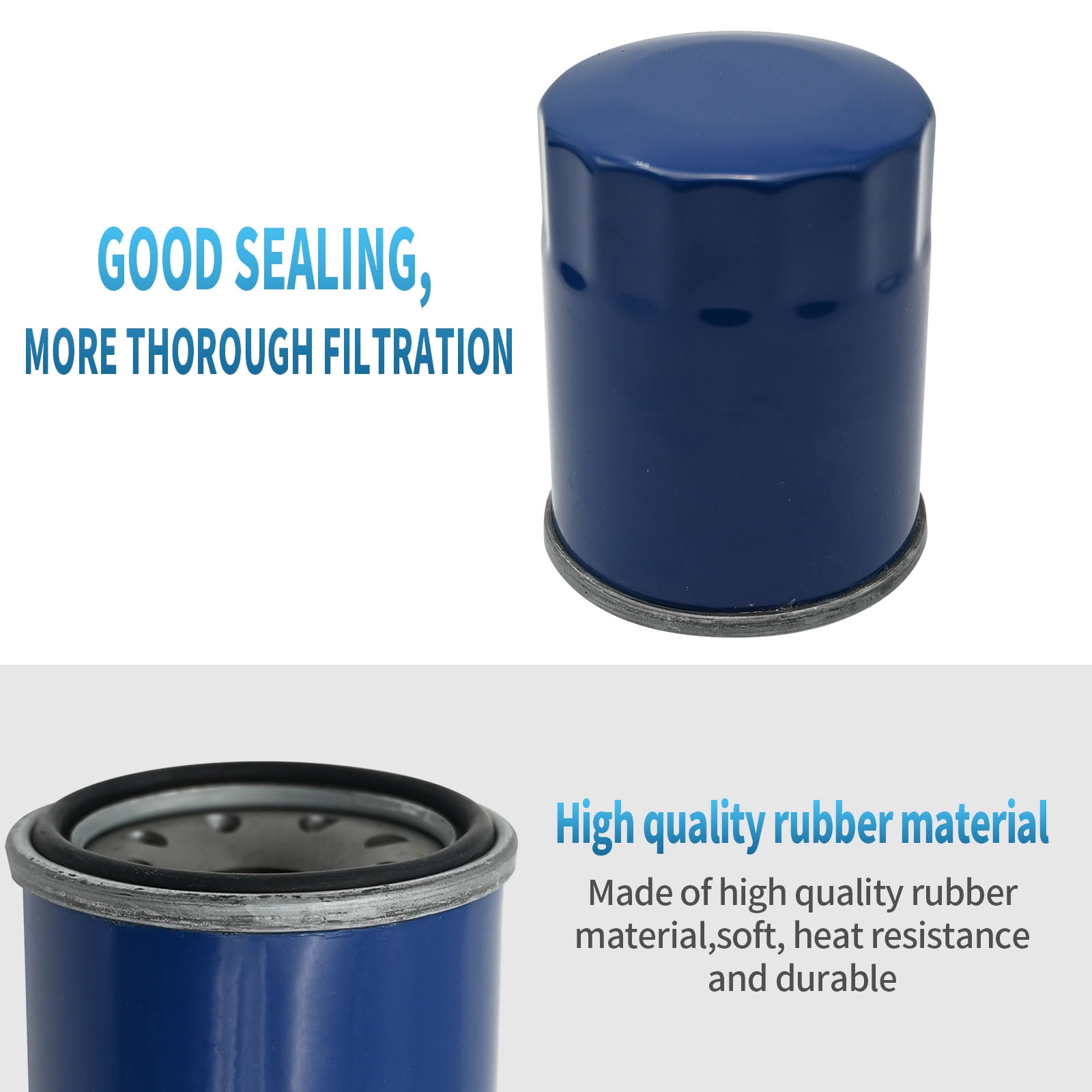 Anxingo 15400-PLM-A02 Oil Filter, 17210-Z6L-010 Air Filter Kit Replacement for Honda GX630 GX660 GX690 Small Engine Lawn Mower Parts